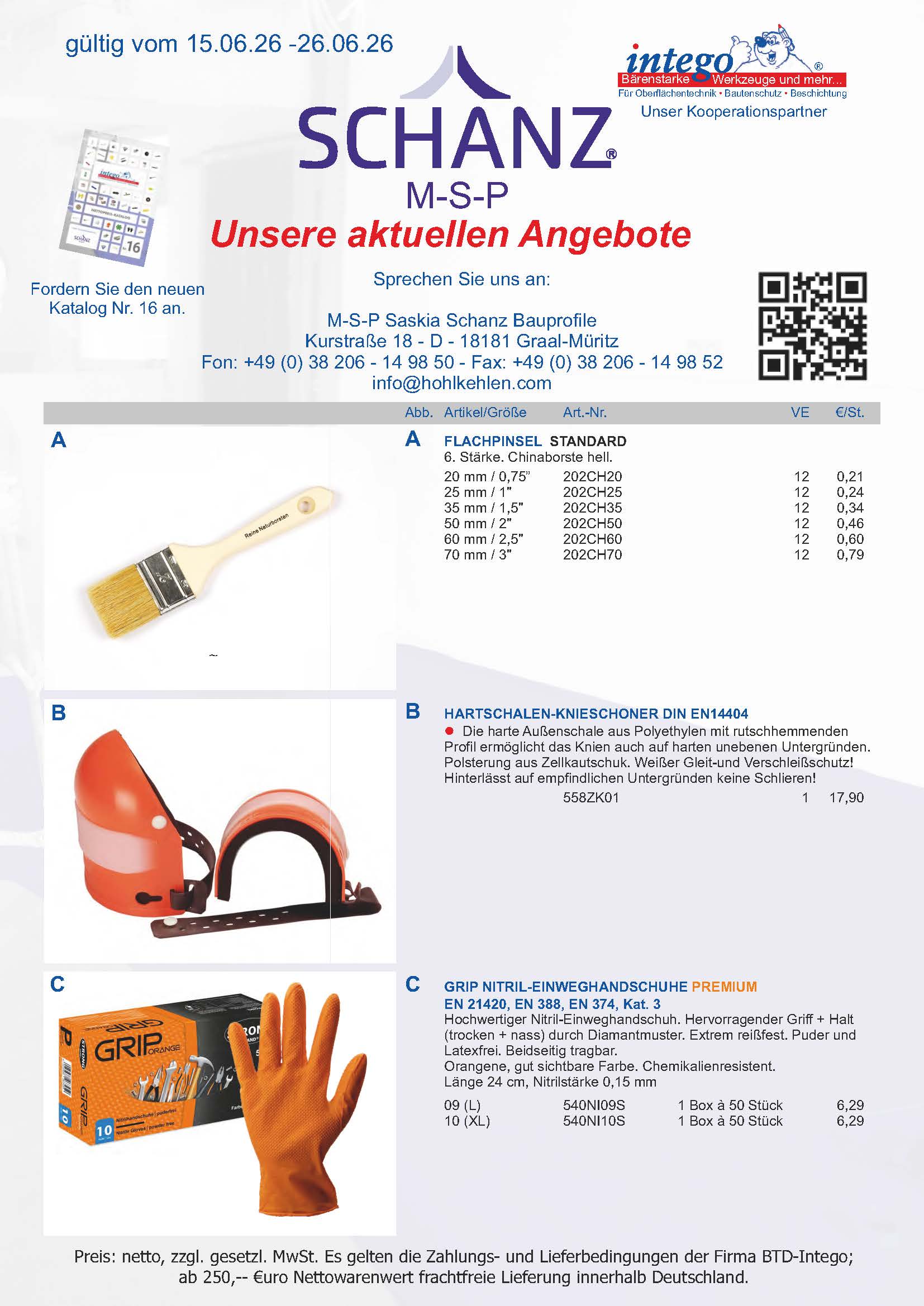 MSP Saskia Schanz Bauprofile, Lietz, Korte, Iris Reimann, LMS, Bema, MSP Schanz, Multitool, Intego, Vexcolt, Gummischieber, Nivilli, Bodenbeschichtung, Ernst Schanz, Rolf Menges, Bauchem, Silikal, Bema, Sika, Sto